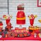 3rd Fire Birthday Cake Topper - Fire Themed Party Fire Truck Ladder Fire Hydrant Fire Hat Happy Birthday Decoration